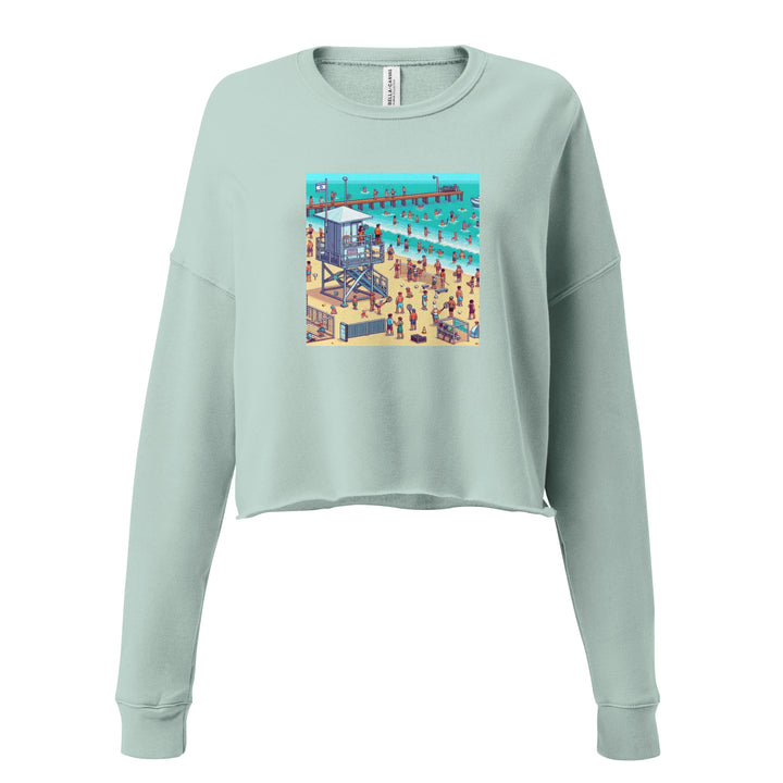 Crop Sweatshirt | TLV Frishman Beach 16 Bit
