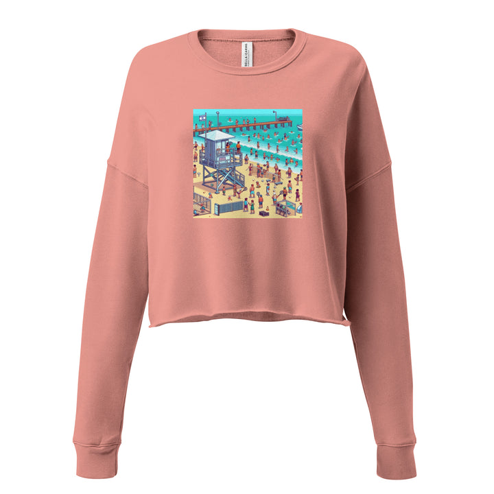 Crop Sweatshirt | TLV Frishman Beach 16 Bit