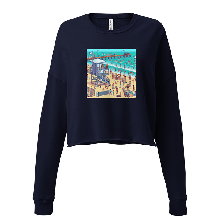 Crop Sweatshirt | TLV Frishman Beach 16 Bit