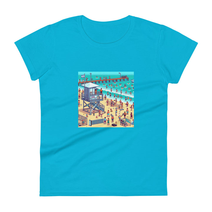 Women's Short Sleeve T-Shirt | TLV Frishman Beach 16 Bit