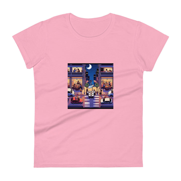 Women's Short Sleeve T-Shirt | TLV Nightlife 16 Bit