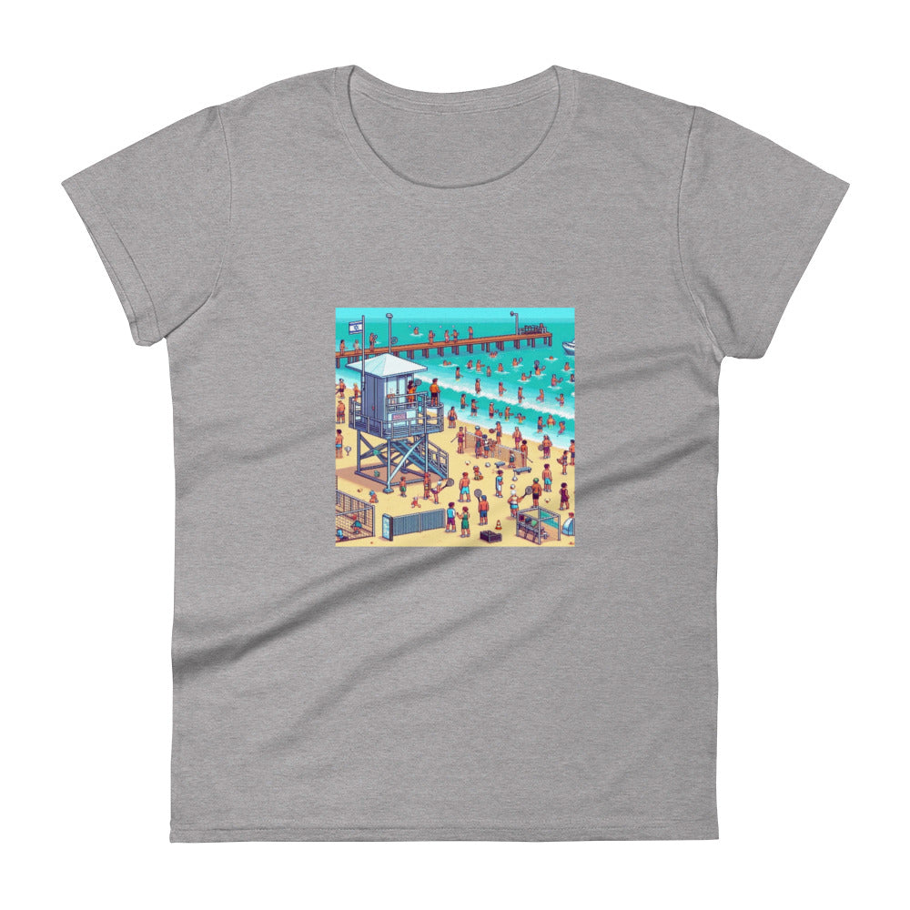 Women's Short Sleeve T-Shirt | TLV Frishman Beach 16 Bit