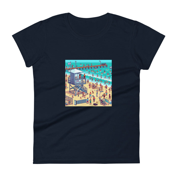 Women's Short Sleeve T-Shirt | TLV Frishman Beach 16 Bit