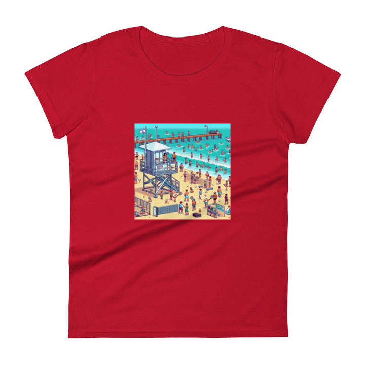 Women's Short Sleeve T-Shirt | TLV Frishman Beach 16 Bit