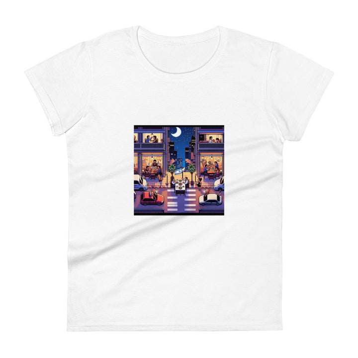 Women's Short Sleeve T-Shirt | TLV Nightlife 16 Bit