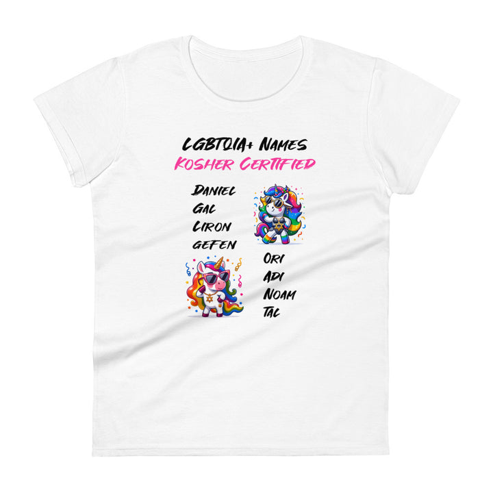 Women's Short Sleeve T-Shirt | Kosher Certified Names