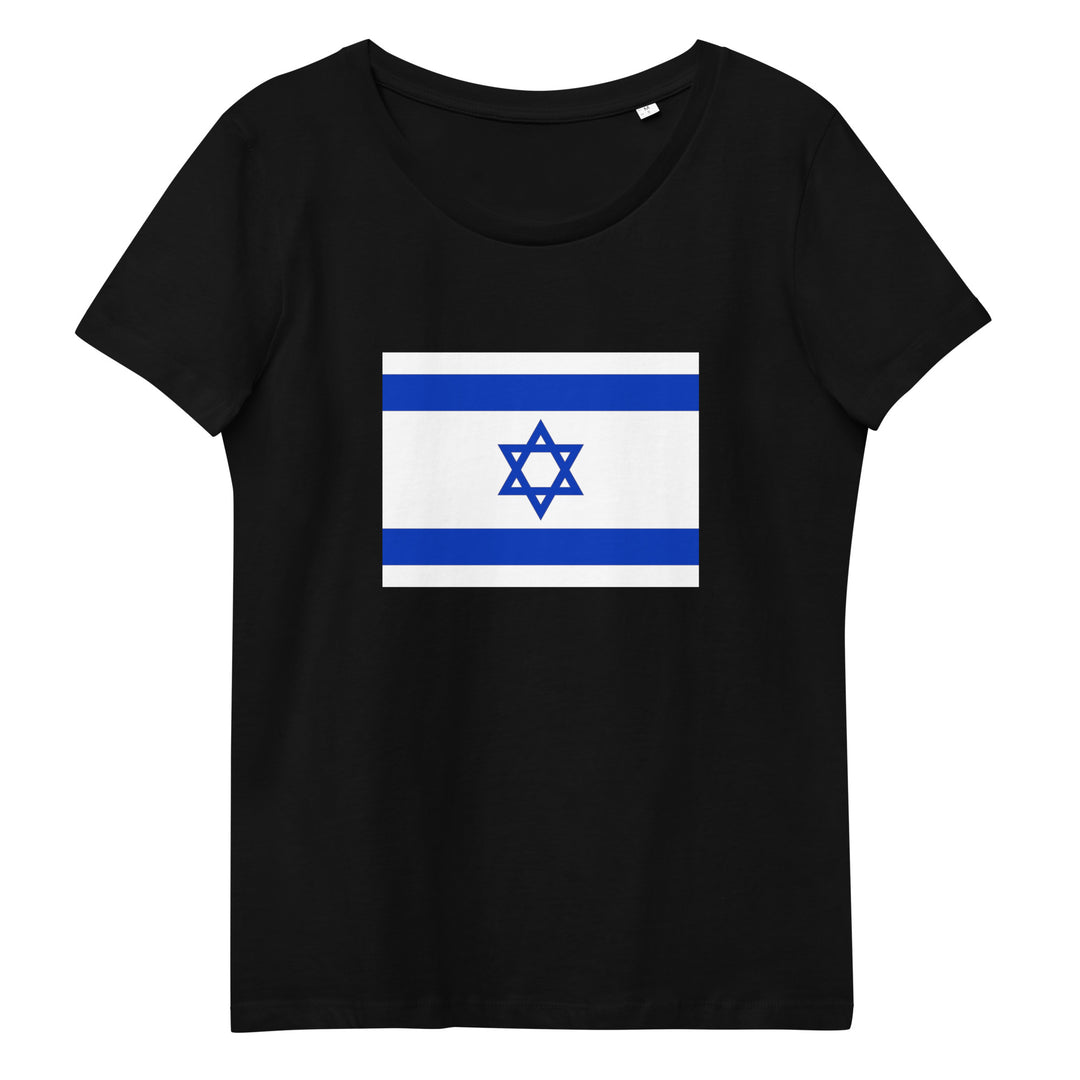 Women's Fitted Organic Tee | Israel Flag