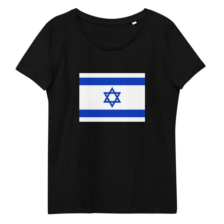Women's Fitted Organic Tee | Israel Flag