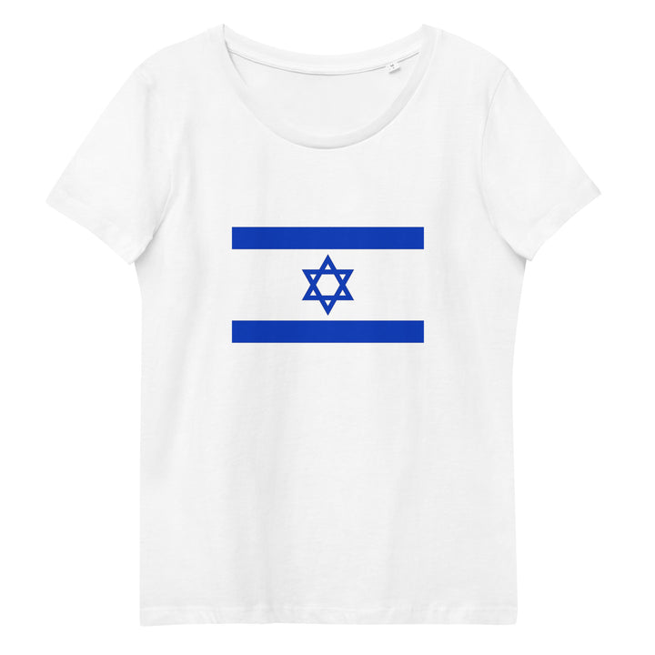 Women's Fitted Organic Tee | Israel Flag