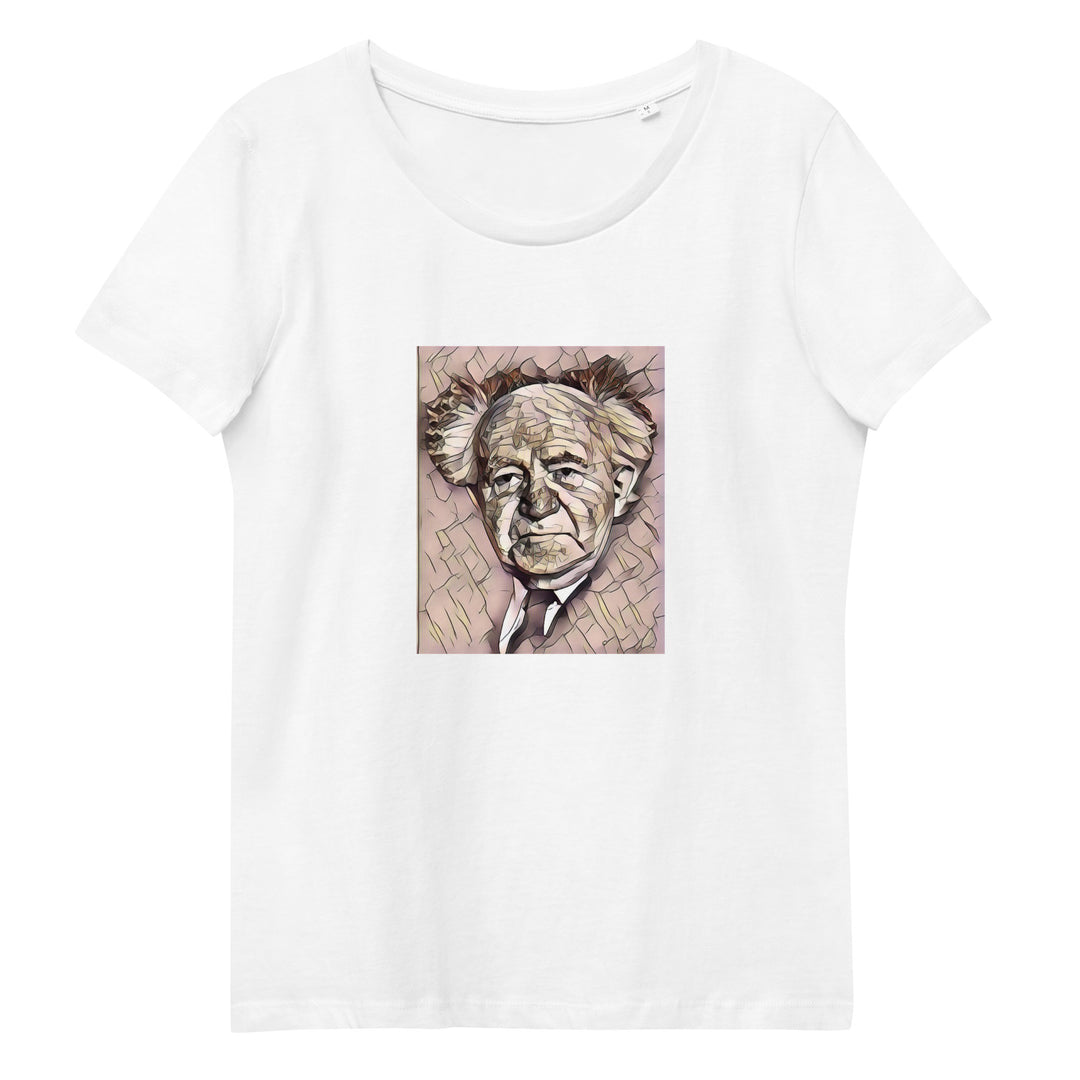 Women's Fitted Organic Tee | David Ben Gurion