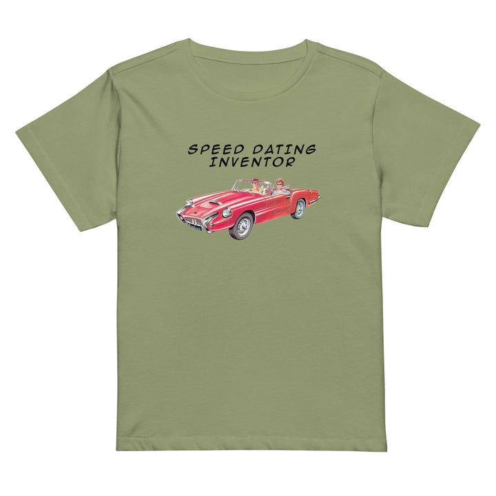 Women’s High Waisted T-Shirt | Speed Dating Inventor
