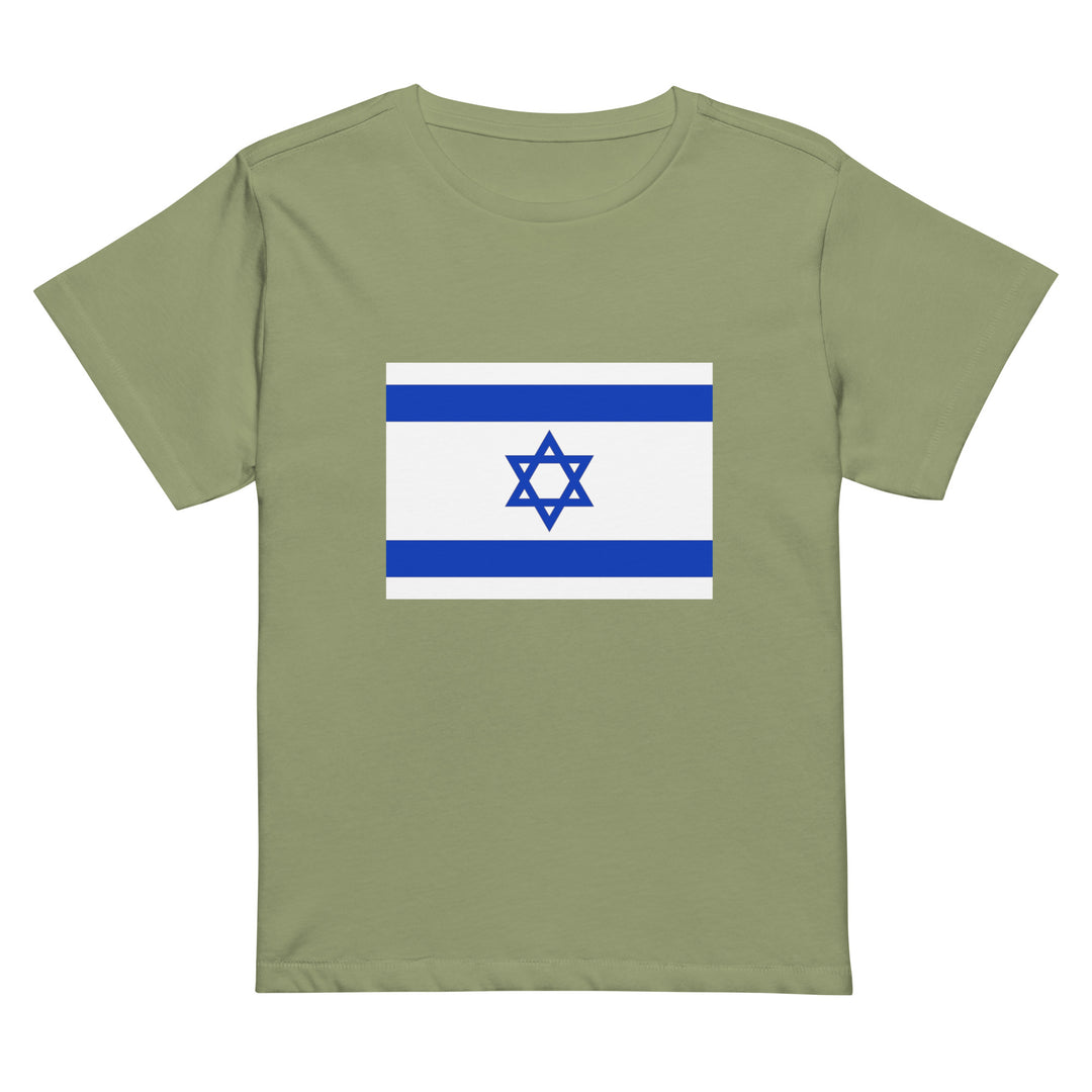 Women’s High Waisted T-Shirt | Israel Flag