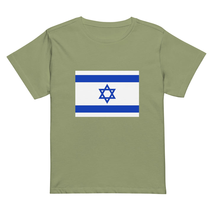 Women’s High Waisted T-Shirt | Israel Flag