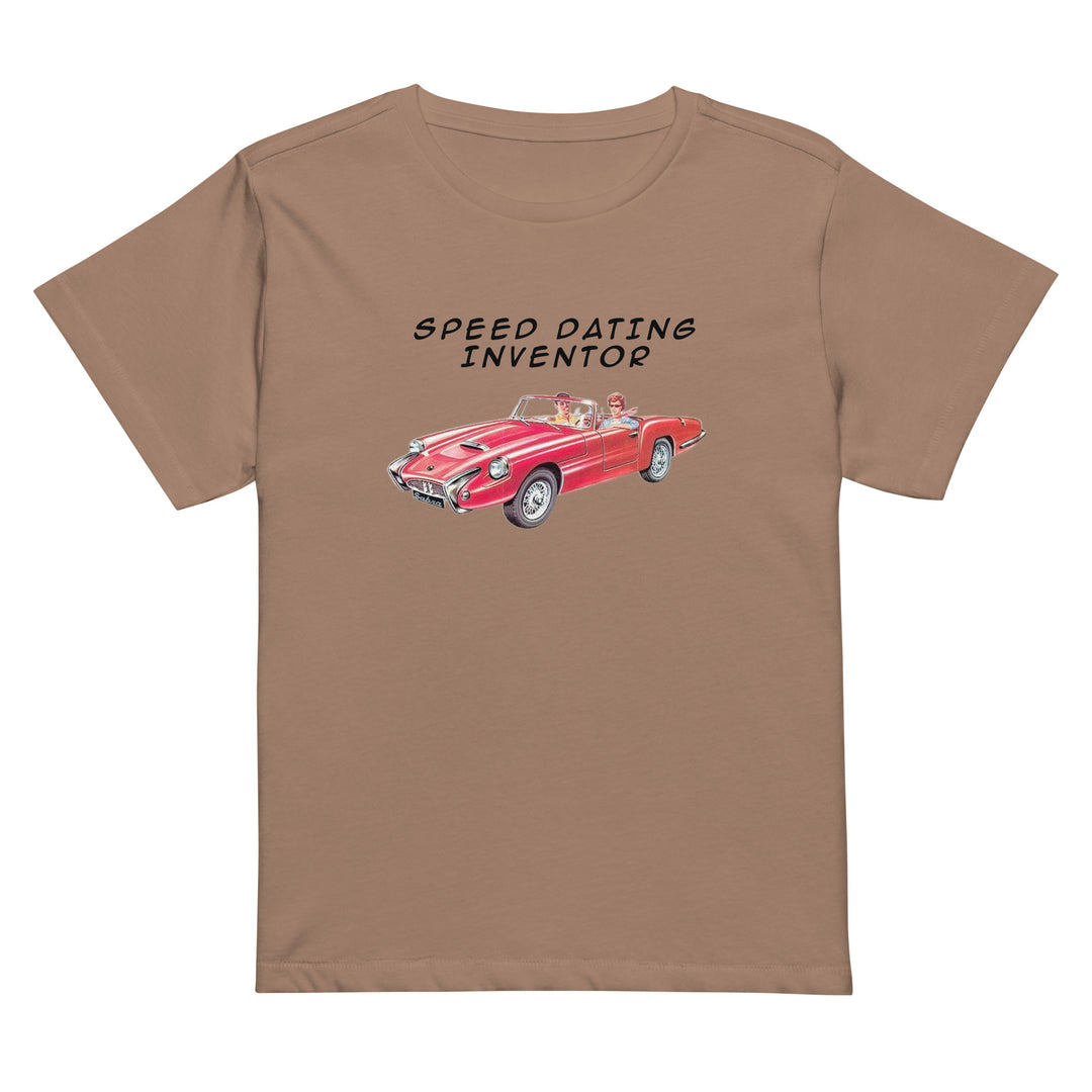 Women’s High Waisted T-Shirt | Speed Dating Inventor