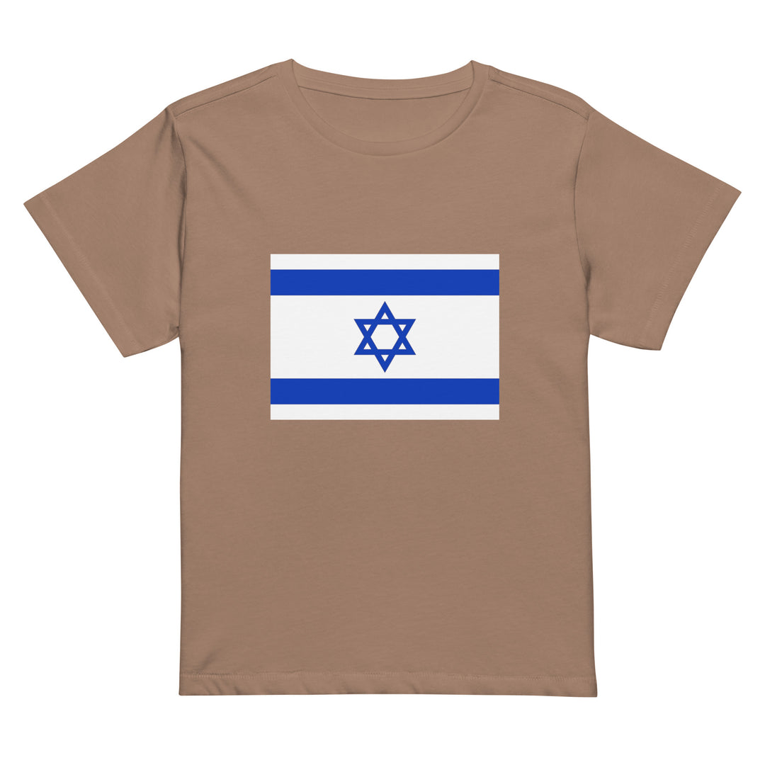 Women’s High Waisted T-Shirt | Israel Flag