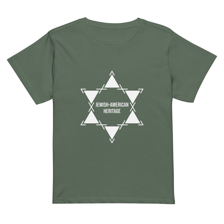 Women’s High Waisted T-Shirt | Jewish American Heritage