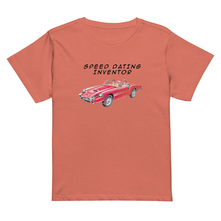 Women’s High Waisted T-Shirt | Speed Dating Inventor