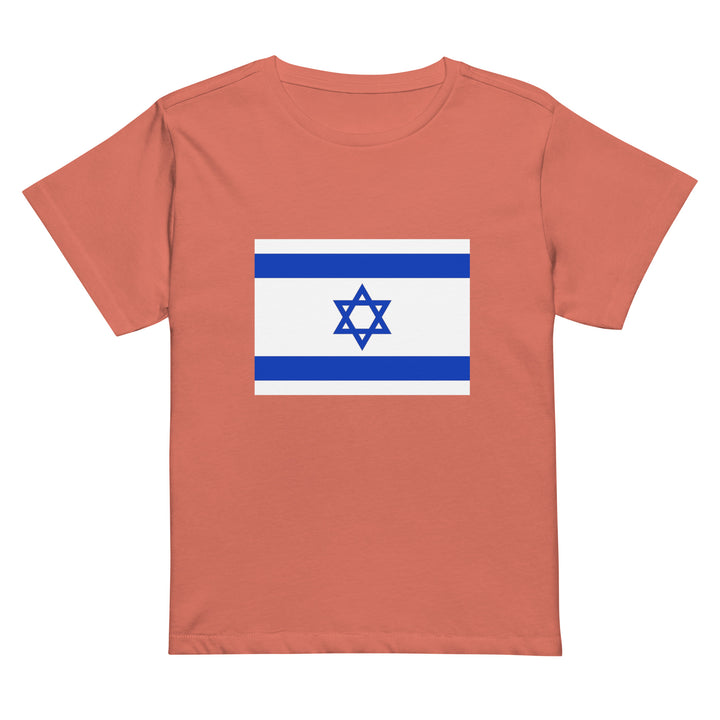 Women’s High Waisted T-Shirt | Israel Flag