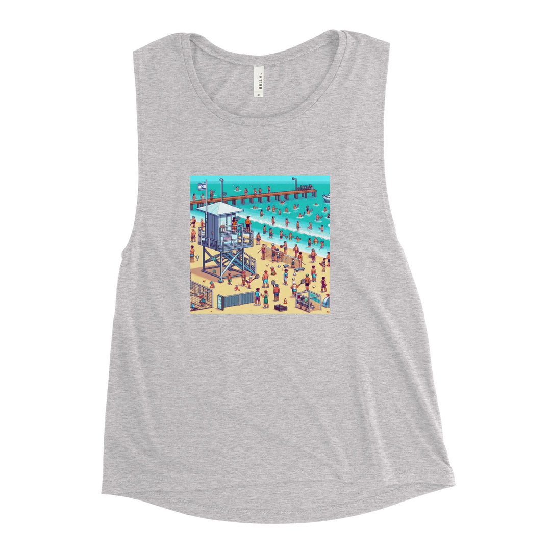 Women's Muscle Tank | TLV Frishman Beach 16 Bit