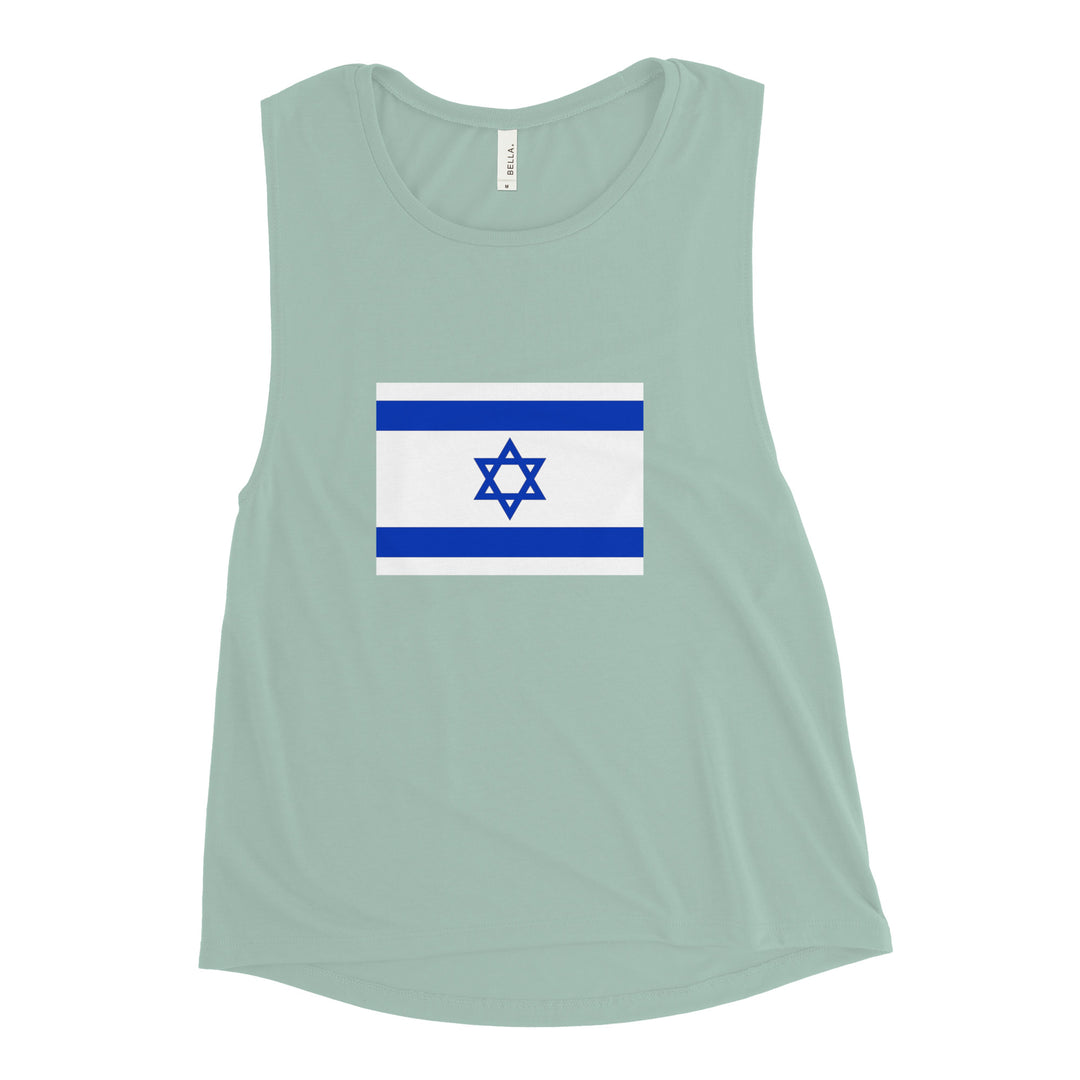Women's Muscle Tank | Israel Flag