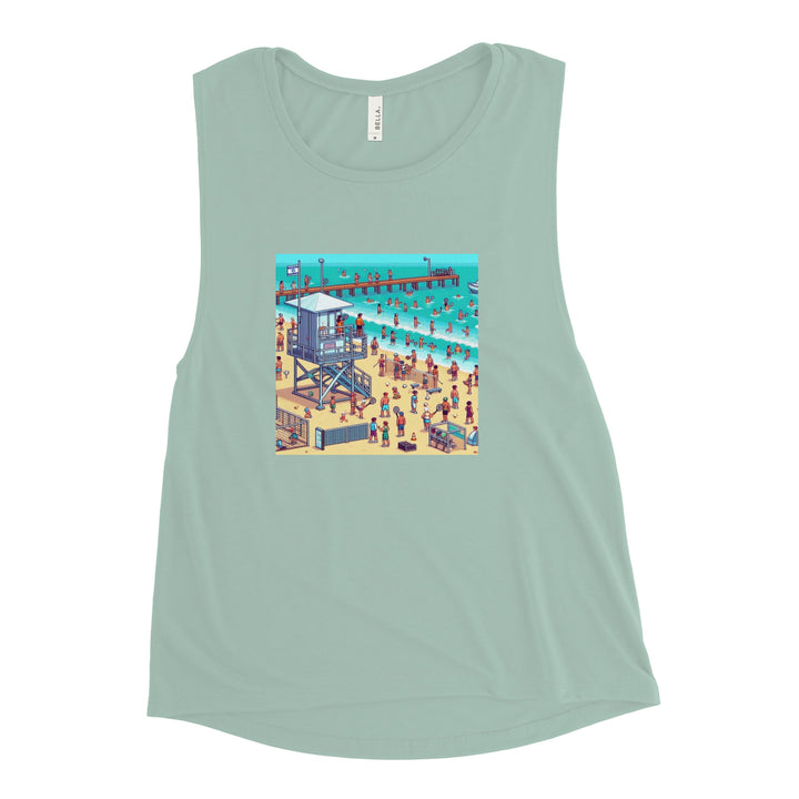 Women's Muscle Tank | TLV Frishman Beach 16 Bit