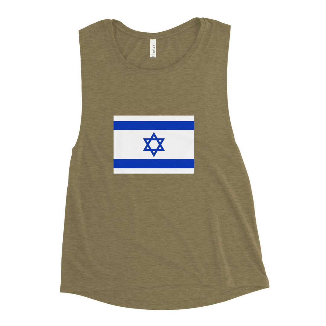 Women's Muscle Tank | Israel Flag