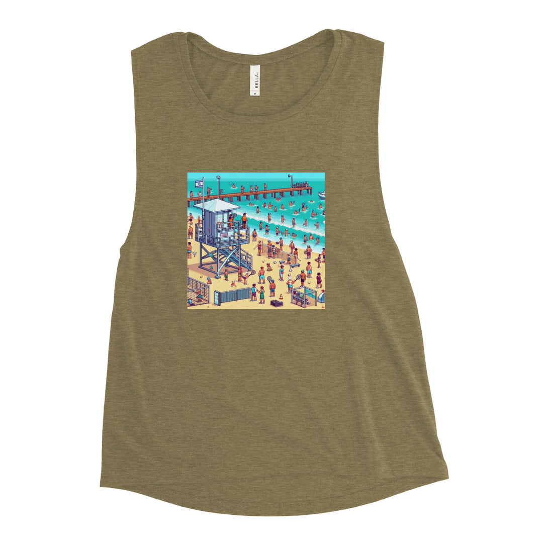 Women's Muscle Tank | TLV Frishman Beach 16 Bit