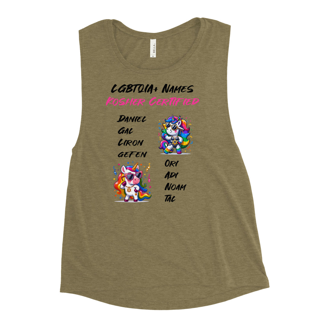 Women's Muscle Tank | Kosher Certified Names