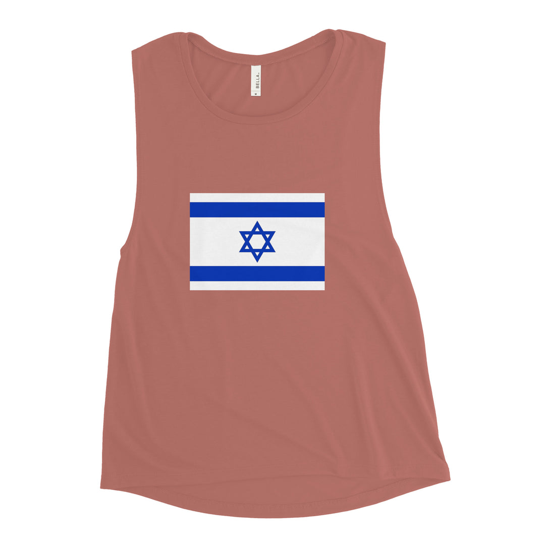 Women's Muscle Tank | Israel Flag