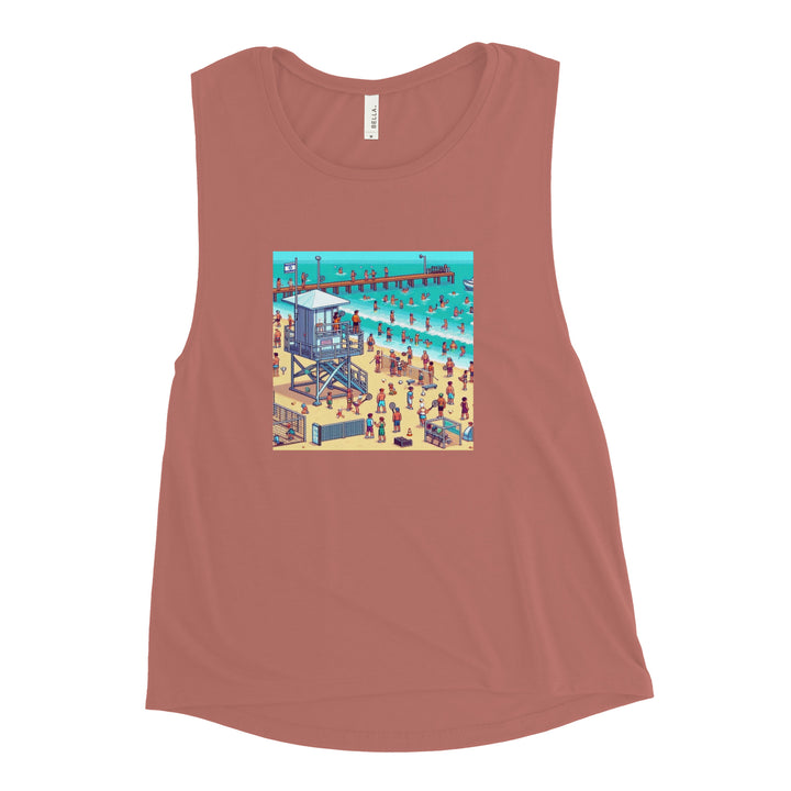 Women's Muscle Tank | TLV Frishman Beach 16 Bit