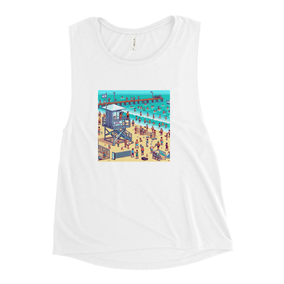 Women's Muscle Tank | TLV Frishman Beach 16 Bit