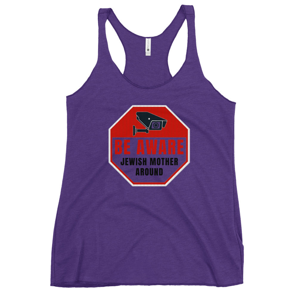 Women's Racerback Tank | Be aware jewish mother