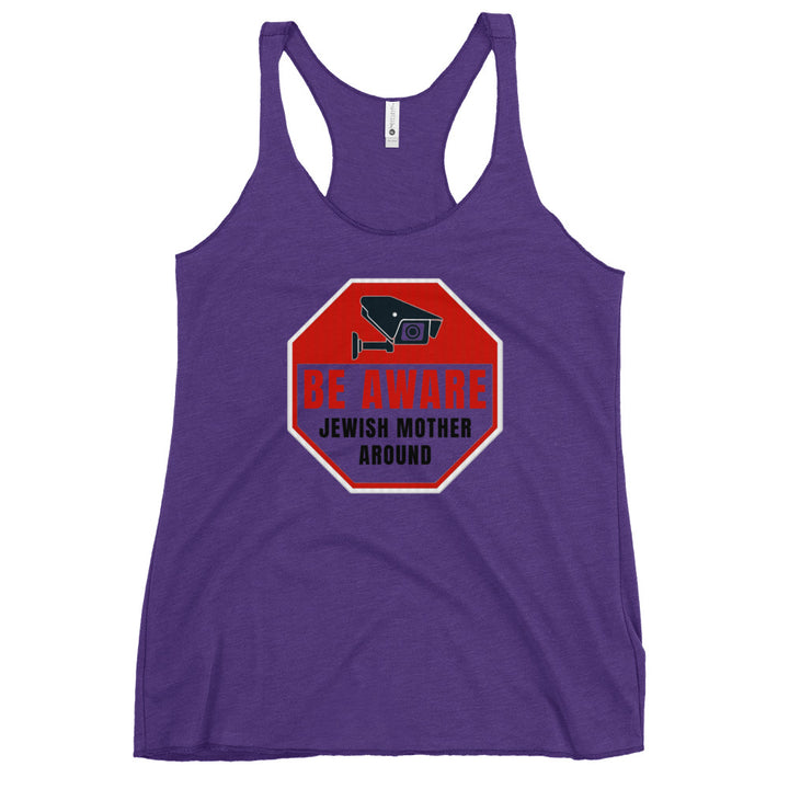 Women's Racerback Tank | Be aware jewish mother