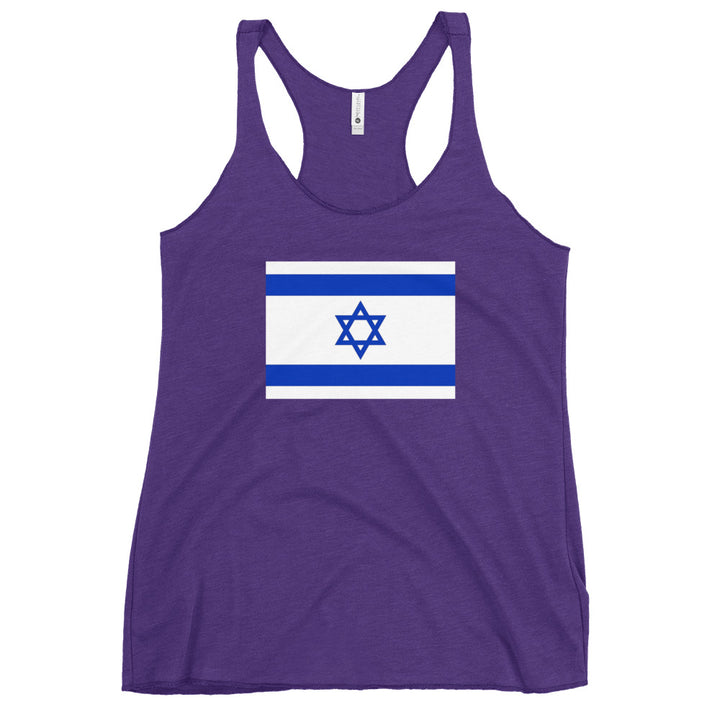Women's Racerback Tank | Israel Flag
