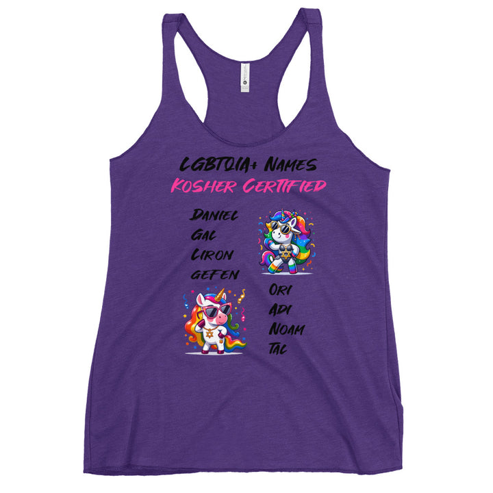 Women's Racerback Tank | Kosher Certified Names