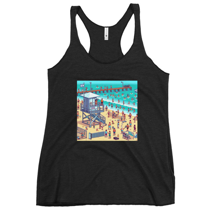 Women's Racerback Tank | TLV Frishman Beach 16 Bit