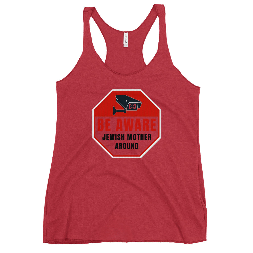 Women's Racerback Tank | Be aware jewish mother