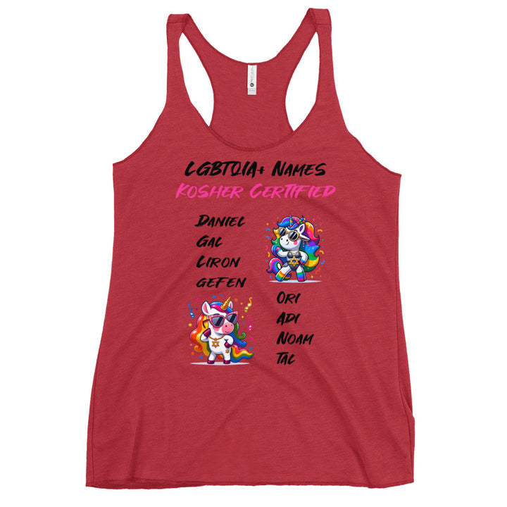 Women's Racerback Tank | Kosher Certified Names