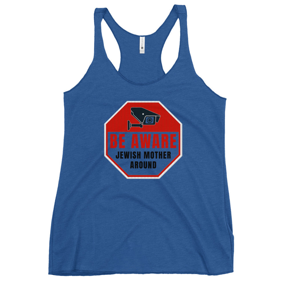 Women's Racerback Tank | Be aware jewish mother