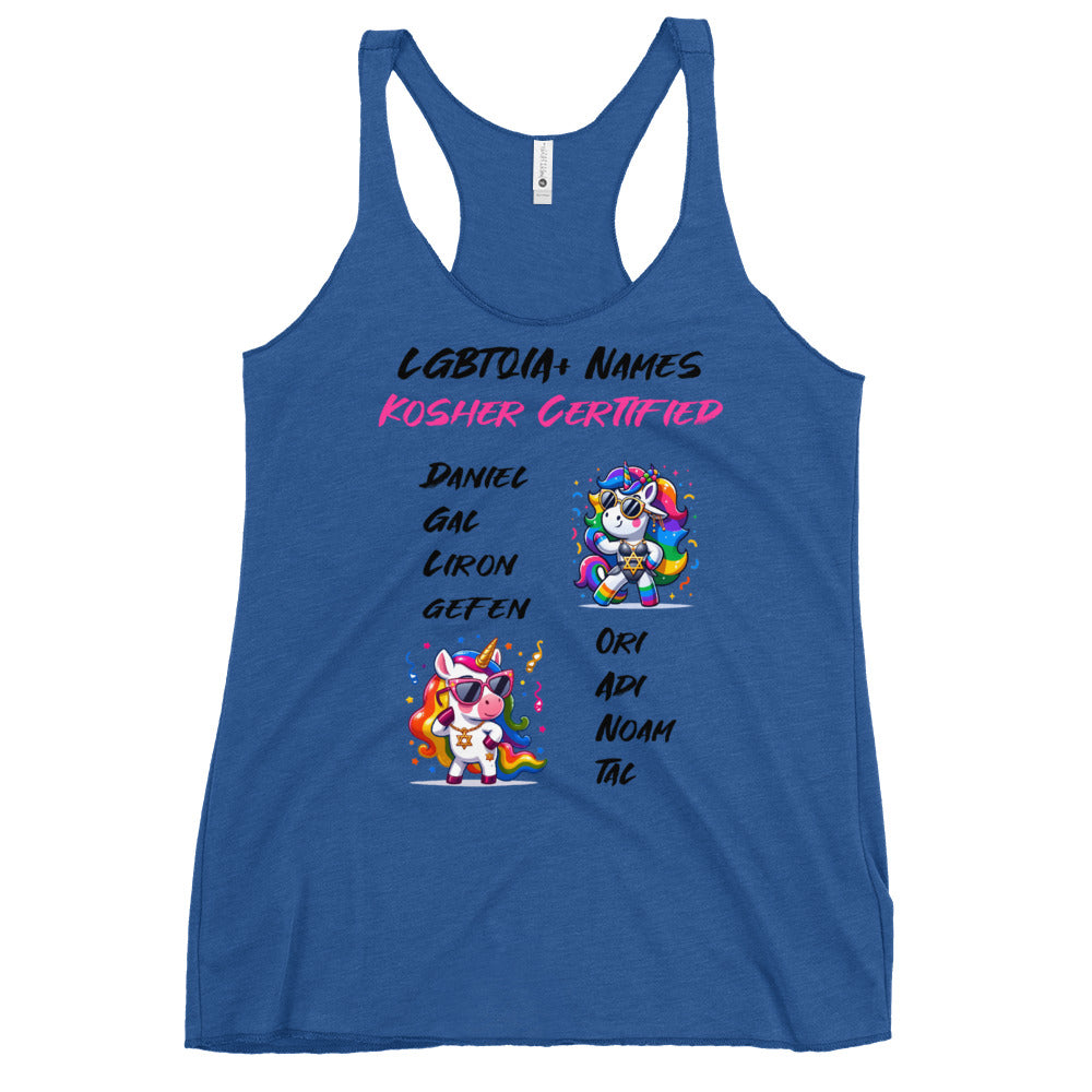 Women's Racerback Tank | Kosher Certified Names