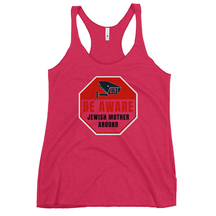 Women's Racerback Tank | Be aware jewish mother