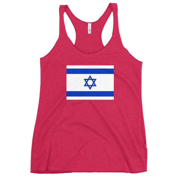 Women's Racerback Tank | Israel Flag