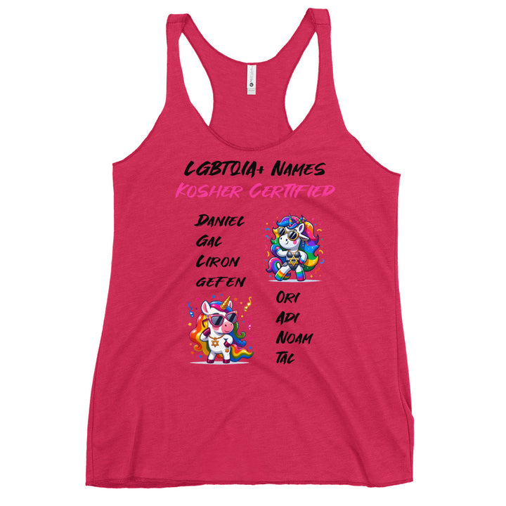 Women's Racerback Tank | Kosher Certified Names