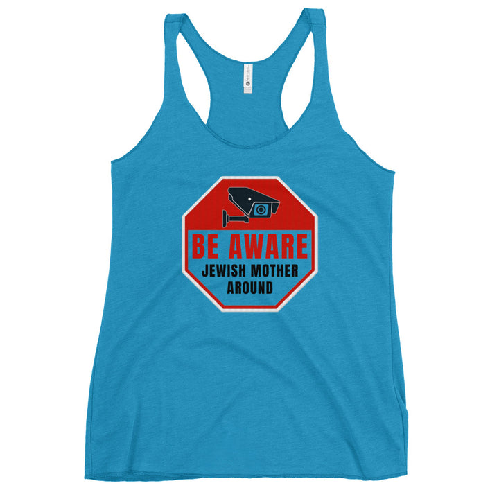 Women's Racerback Tank | Be aware jewish mother
