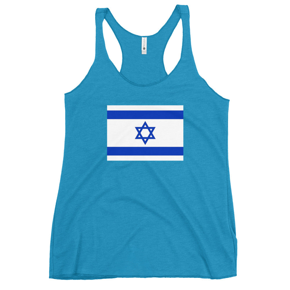 Women's Racerback Tank | Israel Flag