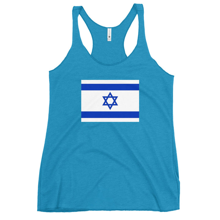Women's Racerback Tank | Israel Flag