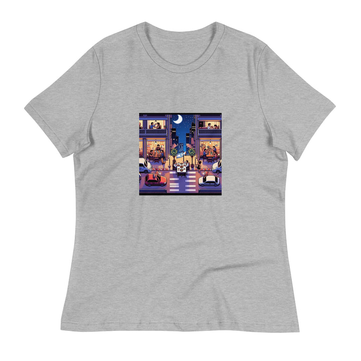 Women's Relaxed T-Shirt | TLV Nightlife 16 Bit