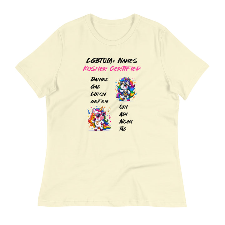 Women's Relaxed T-Shirt | Kosher Certified Names