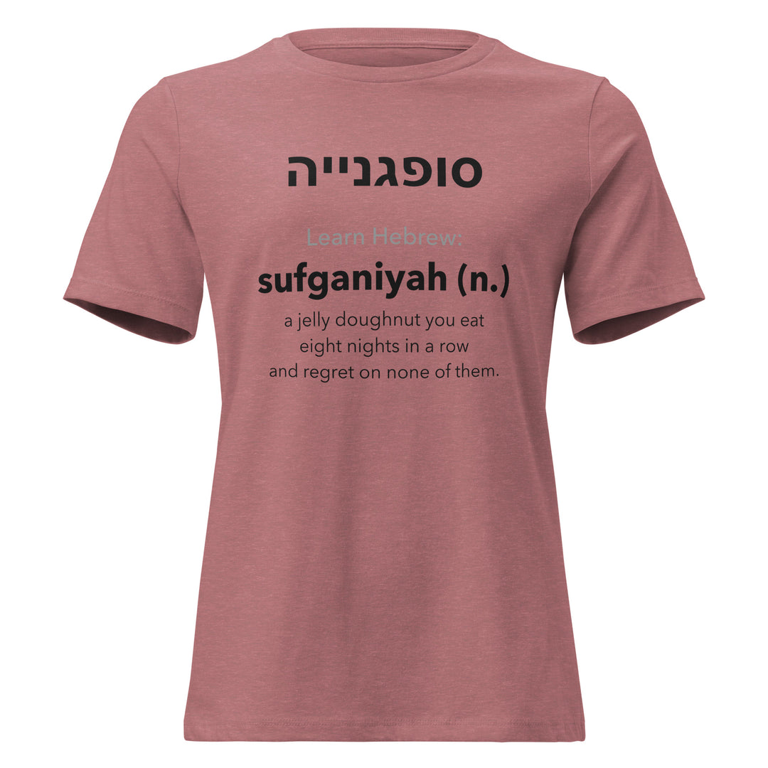 Learn Hebrew Sufganiyah Israel women&