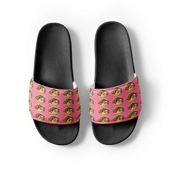 Women's Slides | Falafel Party Pink